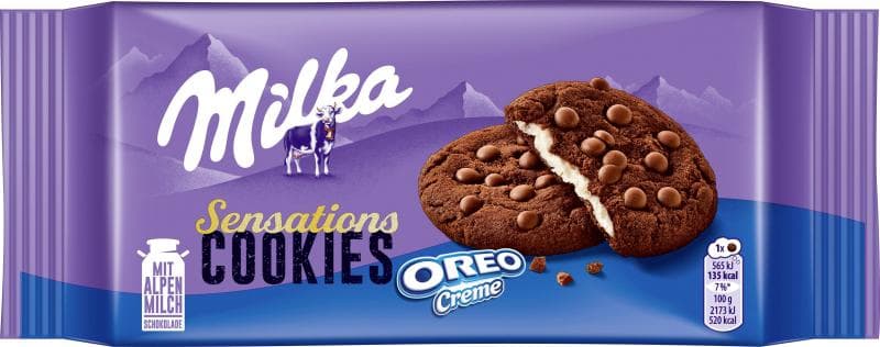 Milka Sensations Cookies Oreo Cream
156g