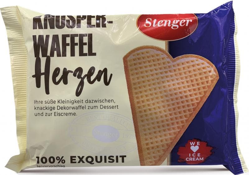Stenger Crispy Wafer Hearts Ice Cream Cones
55 g
