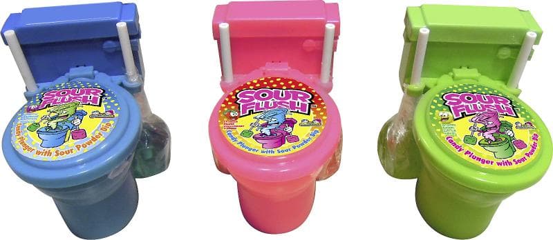 Sour Flush Candy Plunger with Sour Powder Dip
39g