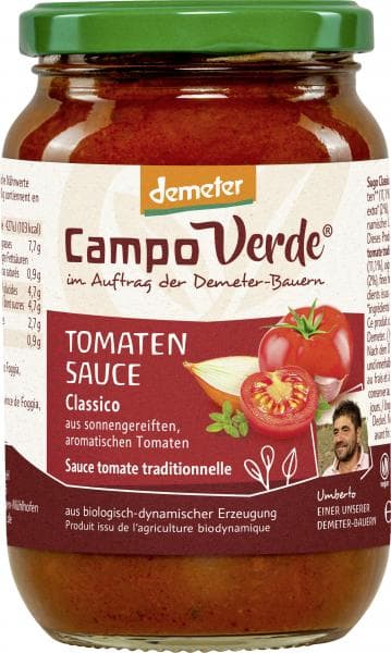 Campo Verde Demeter Classic Tomato Sauce
350 g