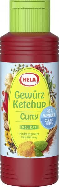 Hela Curry Spice Ketchup with 30% less sugar
300 ml