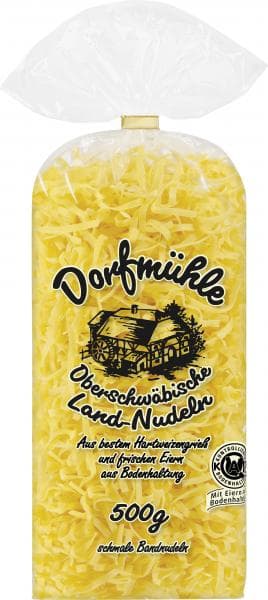 Dorfmühle Upper Swabian Country Noodles, 4mm Narrow Ribbon Noodles
500g