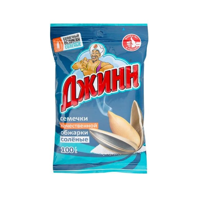Roasted Sunflower seeds "Djinn" (salted, 100g)