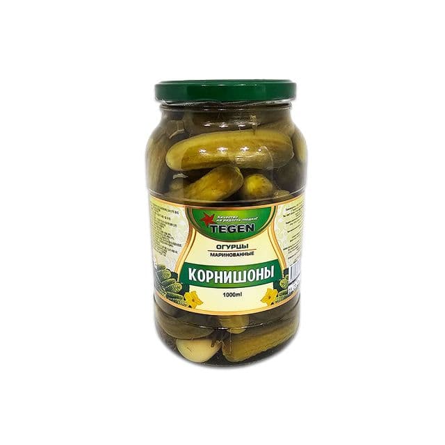 Pickled cucumbers "Tegen" (cornichons, 1L)