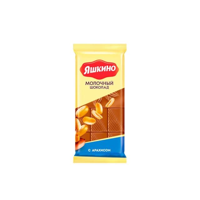 Milk Chocolate with Peanuts "Yashkino" (90g)
