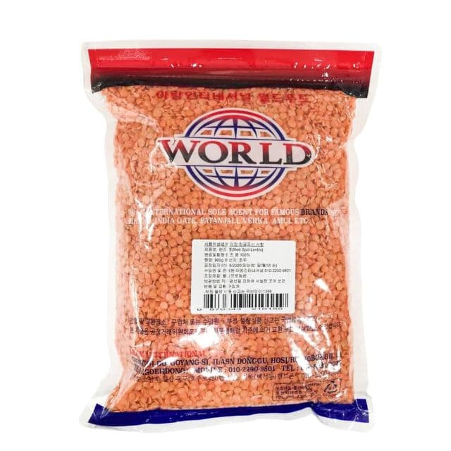 Red split lentils "World" (800g)