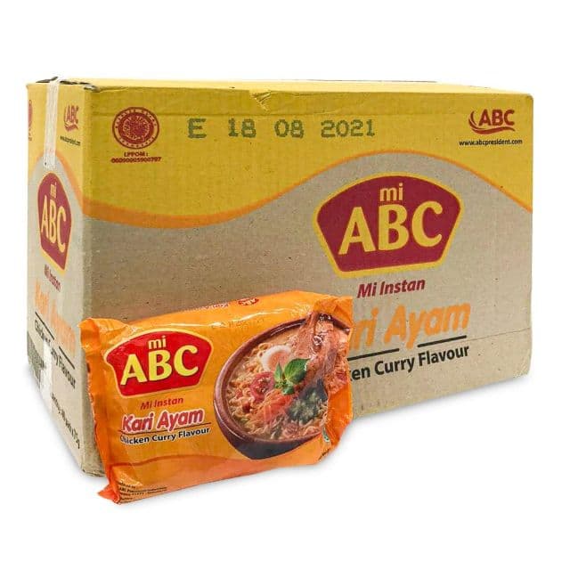 Ramens "ABC" (Kari Ayam, 40pcs)