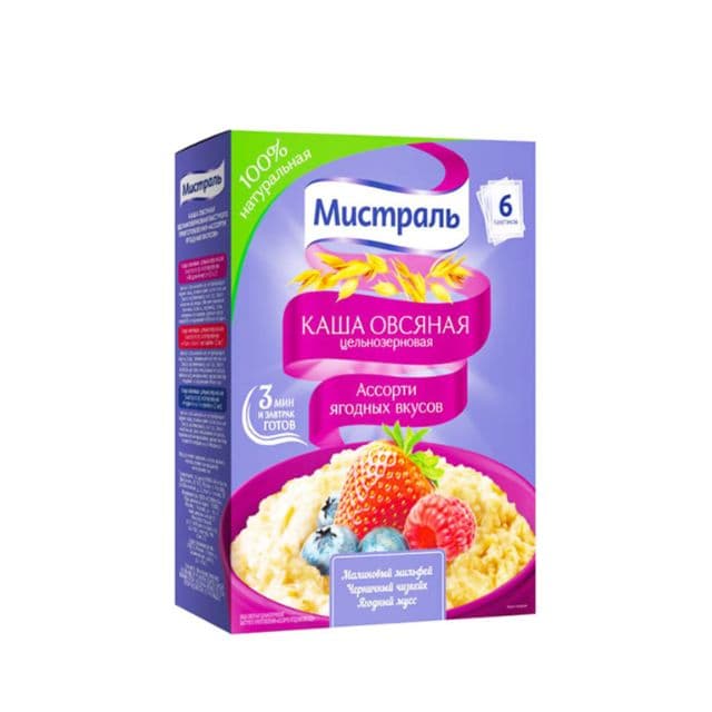 Oatmeal Porridge Assorted Berries "Mistral" (240g)