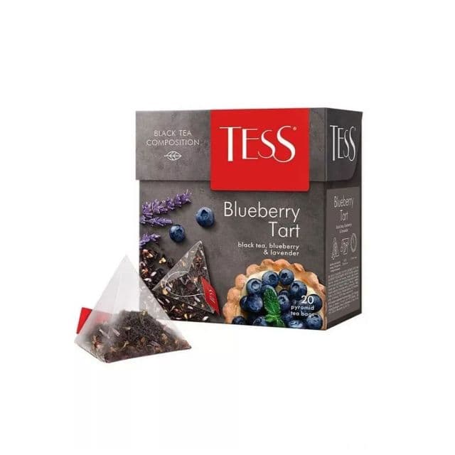 Black Tea Blueberry Tart "TESS" (20pcs)