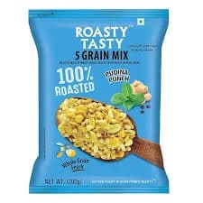 ROASTY TASTY 5 GRAIN MIX PUDINA 150GM