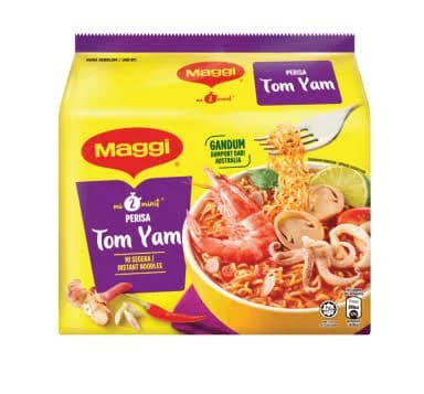 Maggi Tom Yam Instant Noodles 79gm 1pcs (1pack 5 pcs)