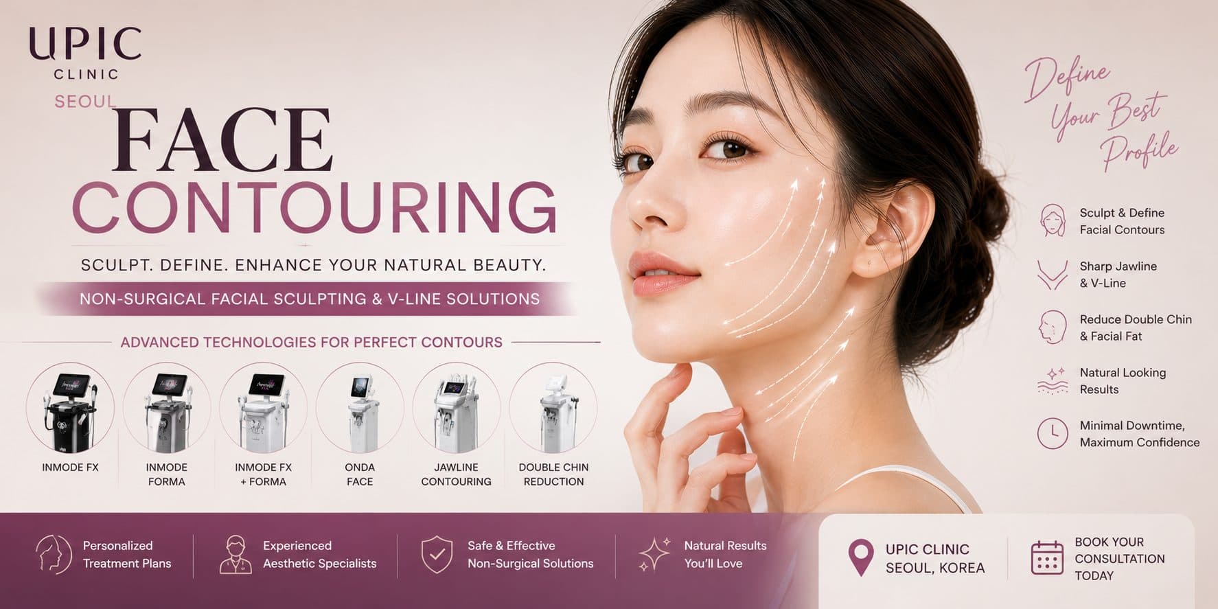 Face Contouring at UPIC Clinic Myeongdong