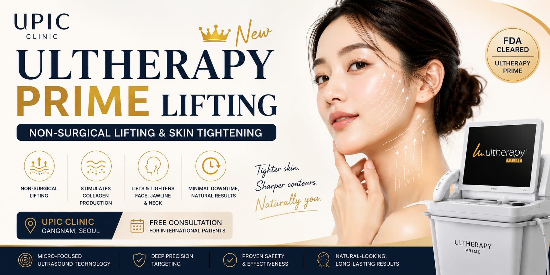 Ultherapy Prime at UPIC Clinic Myeongdong