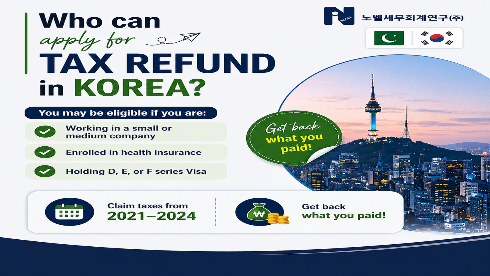 Nobel Tax Refund & Filing Service for Foreigners in Korea