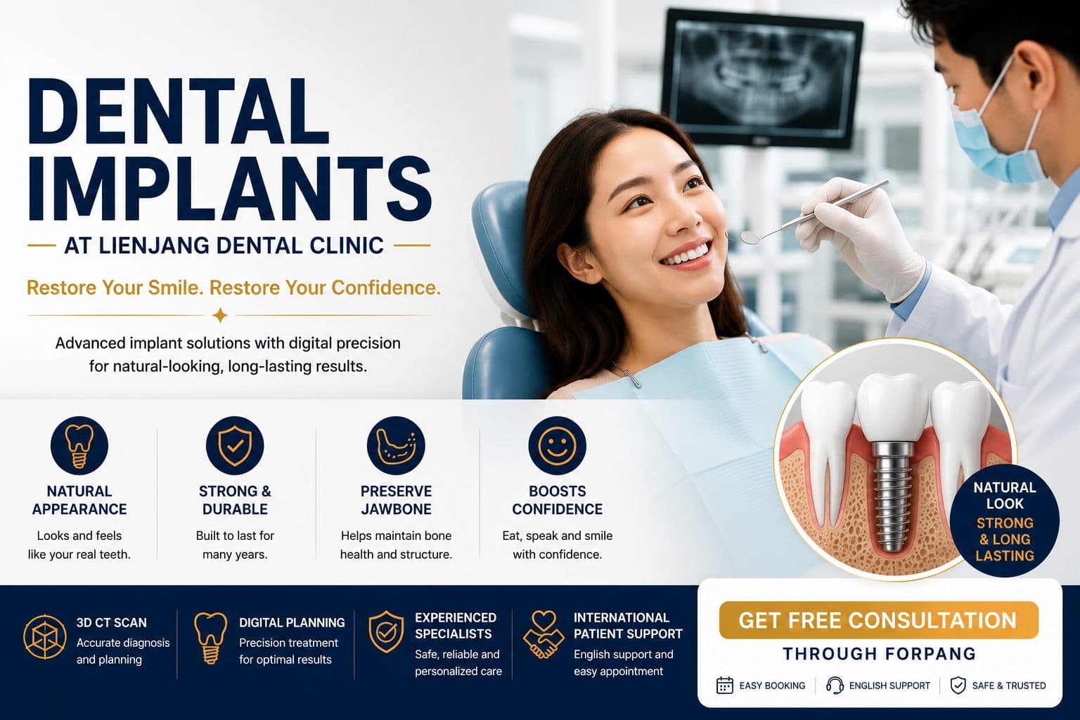 Dental Implants at Lienjang Dental Clinic in Gangnam, Seoul