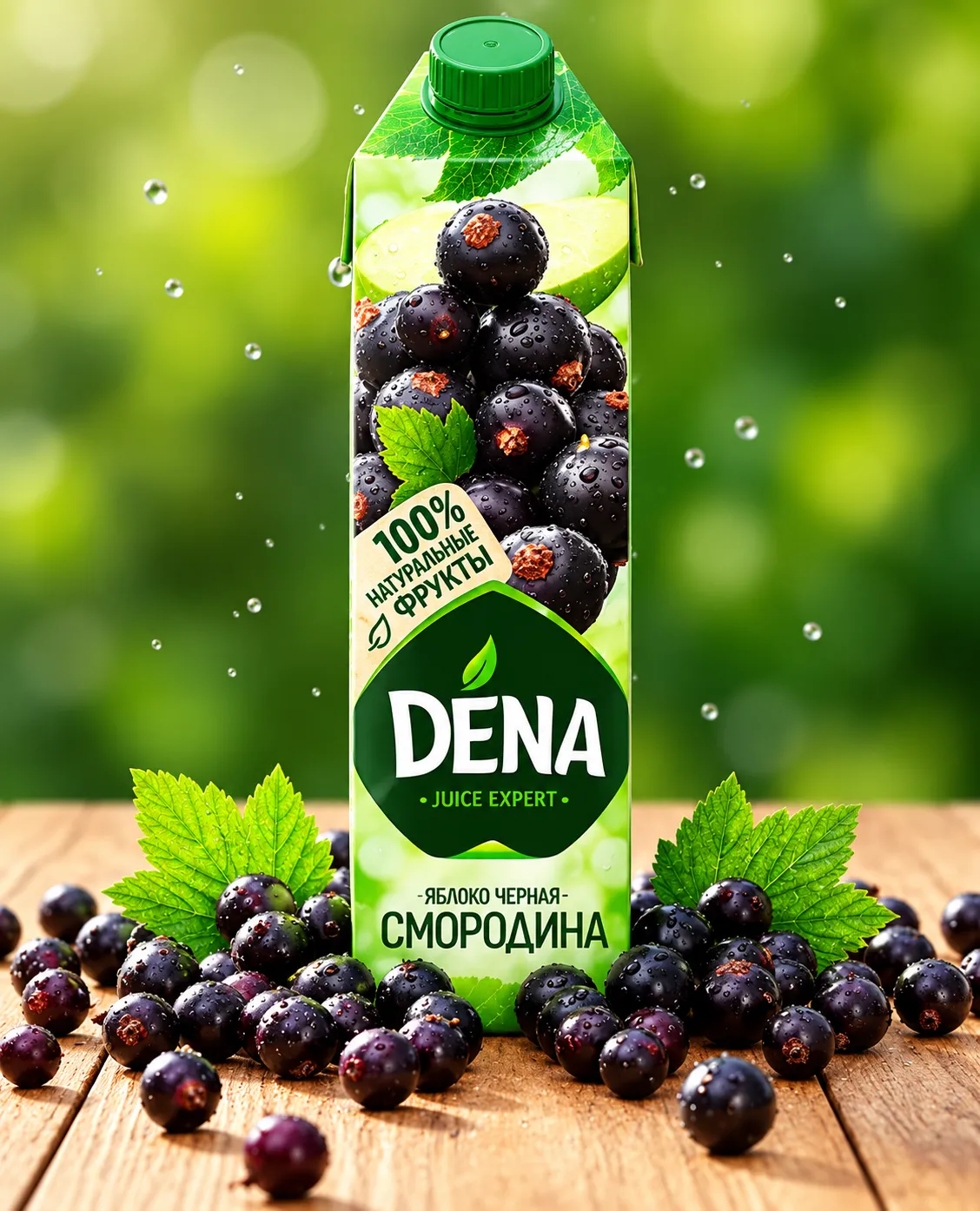 DENA Apple & Blackcurrant Juice 1L – Refreshing Fruit Juice Drink