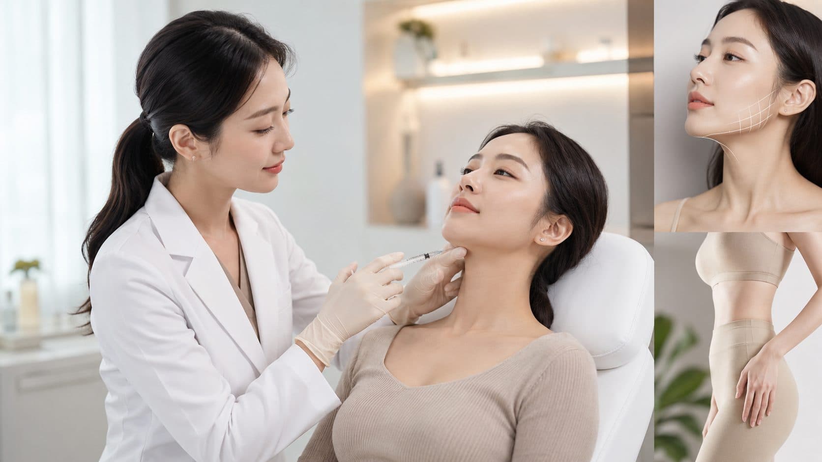 image showing fat-dissolving injections in korea result.