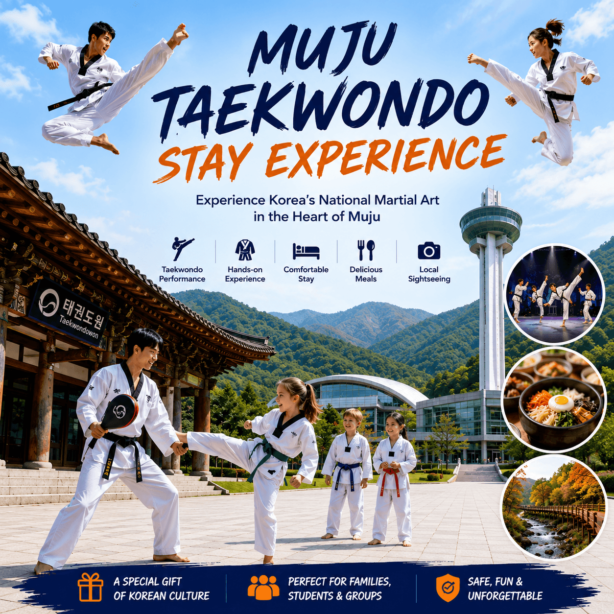 Muju Taekwondo Stay Experience (1 Night, 2 Days)
