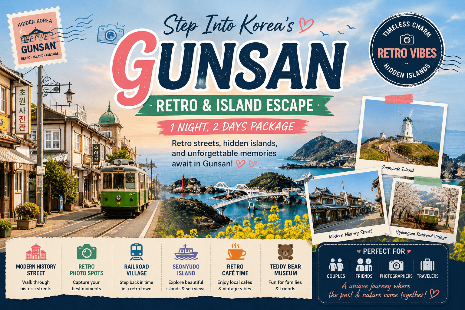 Gunsan Retro & Island Escape (1 Night, 2 Days)